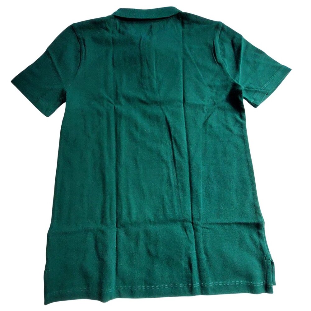 Crewcuts Kids Polo Shirt Green Size 12 Short Sleeve Button Collar Made In India - Picture 2 of 10